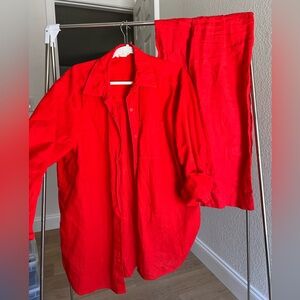 H&M linen two peice set